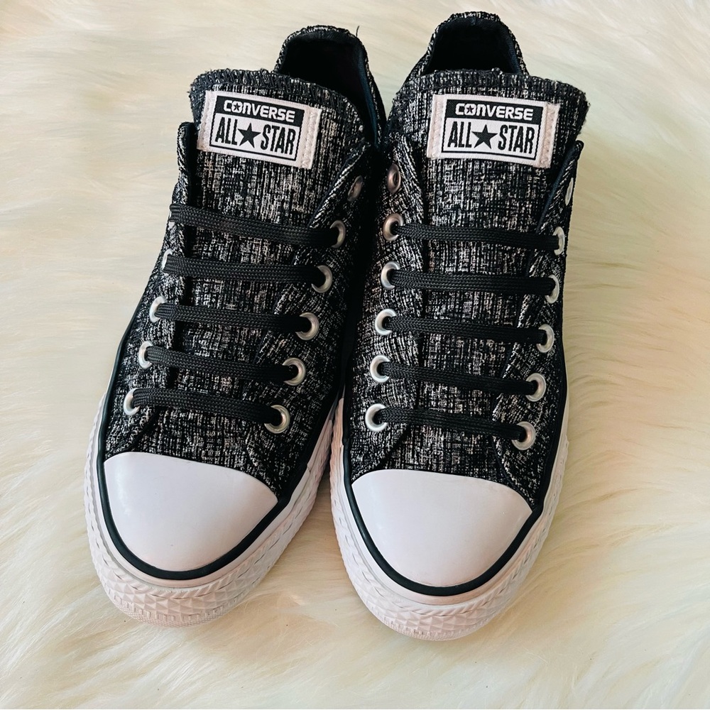 Converse All Star Metallic Shimmer Black Sneaker 8